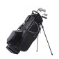 Τσάντα VEVOR Golf Cart with 14 Way Organizer Divider Top, 35” 11 τσέπες Premium Cart Bag με βάση, ανθεκτικές τσάντες γκολφ με λαβές & κάλυμμα σκόνης & αποσπώμενο διπλό λουρί για άνδρες και γυναίκες, μαύρο λευκό