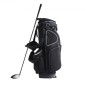 Τσάντα VEVOR Golf Cart with 14 Way Organizer Divider Top, 35” 11 τσέπες Premium Cart Bag με βάση, ανθεκτικές τσάντες γκολφ με λαβές & κάλυμμα σκόνης & αποσπώμενο διπλό λουρί για άνδρες και γυναίκες, μαύρο λευκό