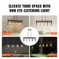 VEVOR 4-Light Kitchen Island κρεμαστά φωτιστικά, 60W, Ρυθμιζόμενο φωτιστικό τραπεζαρίας με 2 x 6" και 6 x 12" ράβδους, βιομηχανικός μεταλλικός σκελετός Farmhouse Linear Chandeliers Lighting for Dining Room, E27