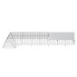 VEVOR Chicken Tunnels, 157,5 x 39,4 x 24,2 ίντσες (ΜxΠxΥ) Σήραγγες κοτόπουλου για αυλή, φορητές σήραγγες κοτόπουλου για εξωτερικό με γωνιακό πλαίσιο, κοτέτσι, κατάλληλο για κοτόπουλα, πάπιες, κουνέλια