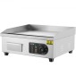 Εμπορική ηλεκτρική σχάρα VEVOR, 450 x 300 mm, 2800W, ρυθμιζόμενος έλεγχος θερμοκρασίας 50-300°C, ψησταριά από ανοξείδωτο ατσάλι με 2 σπάτουλες, 2 βούρτσες και 4 μαξιλαράκια ποδιών, για μπριζόλα, τηγανίτα