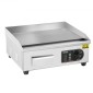 Εμπορική ηλεκτρική σχάρα VEVOR, 450 x 300 mm, 2800W, ρυθμιζόμενος έλεγχος θερμοκρασίας 50-300°C, ψησταριά από ανοξείδωτο ατσάλι με 2 σπάτουλες, 2 βούρτσες και 4 μαξιλαράκια ποδιών, για μπριζόλα, τηγανίτα