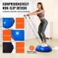 VEVOR Half Exercise Ball Trainer, 26 ιντσών Balance Ball Trainer, 1500lbs Capacity Stability Ball, Yoga Ball with Resistance Bands & Foot Pump, Strength Fitness Ball for Home Gym Workout Full Body, Μπλε