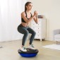 VEVOR Half Exercise Ball Trainer, 26 ιντσών Balance Ball Trainer, 1500lbs Capacity Stability Ball, Yoga Ball with Resistance Bands & Foot Pump, Strength Fitness Ball for Home Gym Workout Full Body, Μπλε