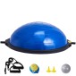 VEVOR Half Exercise Ball Trainer, 26 ιντσών Balance Ball Trainer, 1500lbs Capacity Stability Ball, Yoga Ball with Resistance Bands & Foot Pump, Strength Fitness Ball for Home Gym Workout Full Body, Μπλε