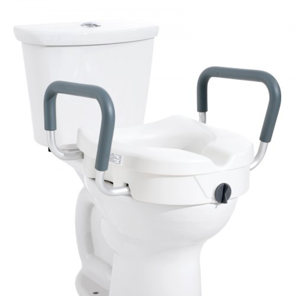 Ανυψωμένο κάθισμα τουαλέτας VEVOR 5" (12,7 cm) Ανυψωμένο ύψος 350 lbs/158,8 kg για στρογγυλή και επιμήκη τουαλέτα