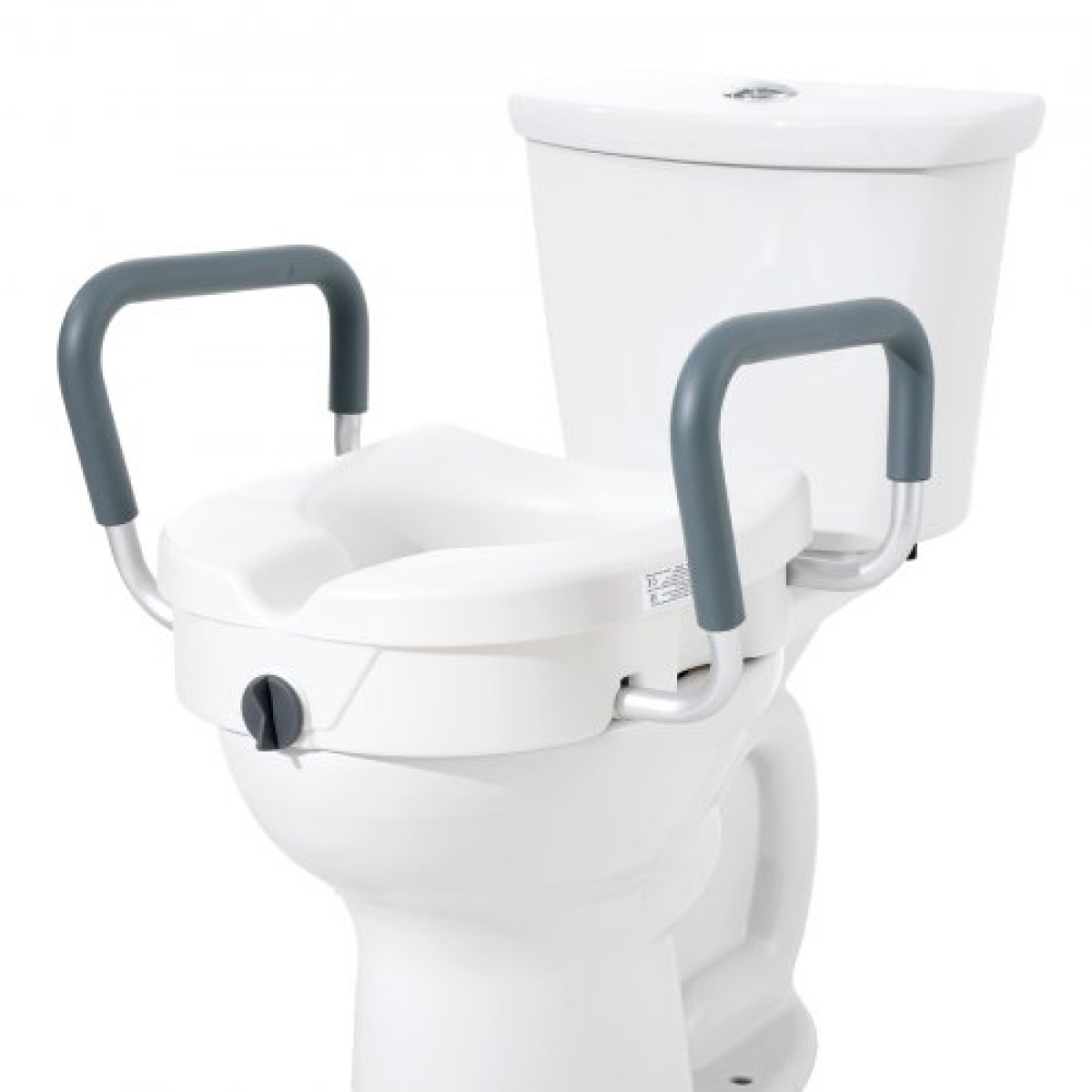 Ανυψωμένο κάθισμα τουαλέτας VEVOR 5" (12,7 cm) Ανυψωμένο ύψος 350 lbs/158,8 kg για στρογγυλή και επιμήκη τουαλέτα