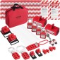 VEVOR Electrical Lockout Tagout Kit, 47 PCS Safety Loto Kit Περιλαμβάνει λουκέτα, λαβές, ετικέτες, νάιλον δεσίματα, κλείδωμα βυσμάτων, κλείδωμα διακόπτη κυκλώματος και τσάντα μεταφοράς, για βιομηχανική, ηλεκτρική ενέργεια