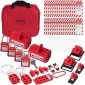 VEVOR Electrical Lockout Tagout Kit, 47 PCS Safety Loto Kit Περιλαμβάνει λουκέτα, λαβές, ετικέτες, νάιλον δεσίματα, κλείδωμα βυσμάτων, κλείδωμα διακόπτη κυκλώματος και τσάντα μεταφοράς, για βιομηχανική, ηλεκτρική ενέργεια