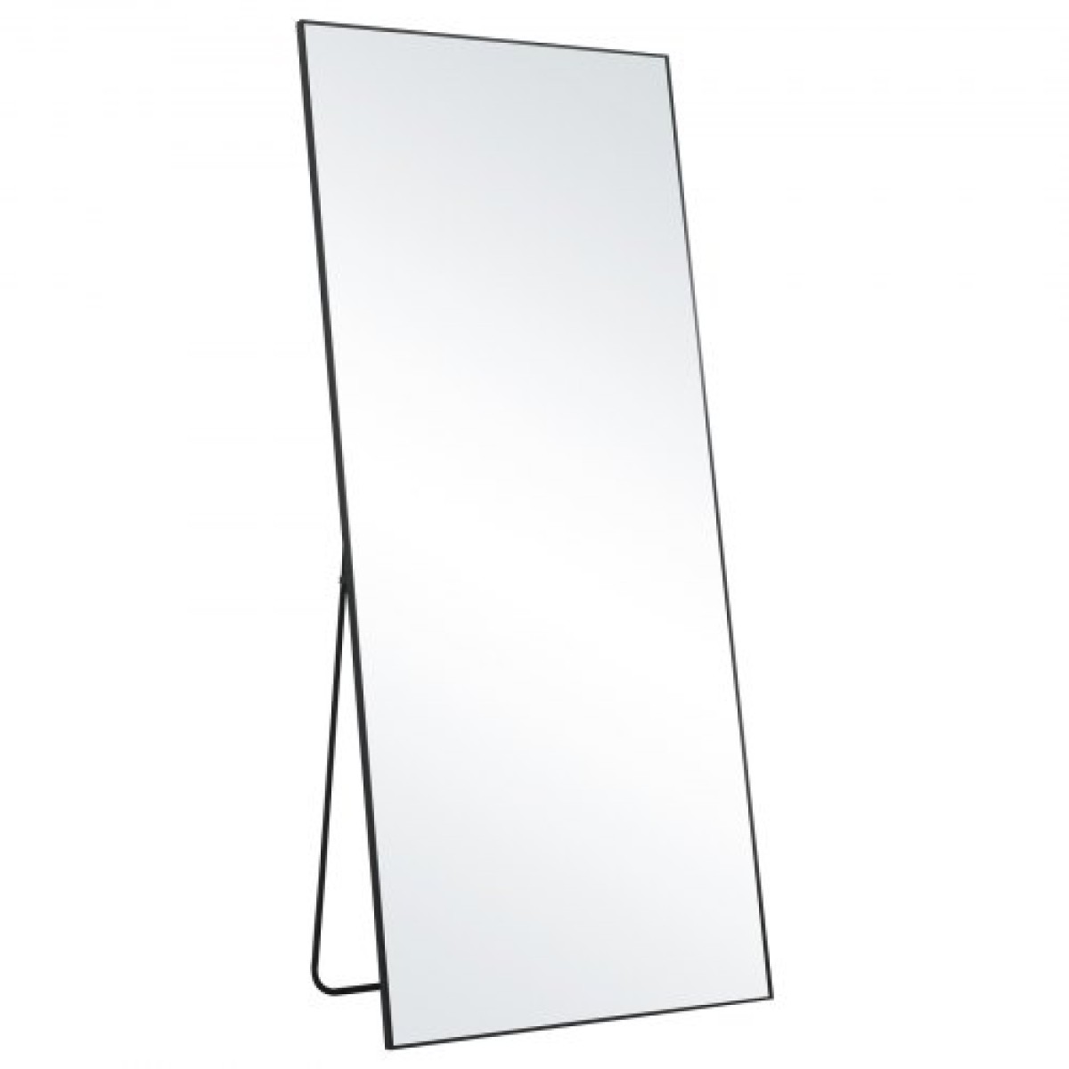 Ολόσωμος καθρέφτης VEVOR, 71" x 31", Εξαιρετικά μεγάλος όρθιος κρεμαστός ή κεκλιμένος ορθογώνιος καθρέφτης δαπέδου με σκελετό από κράμα αλουμινίου, ολόσωμος καθρέφτης για κρεβατοκάμαρα σαλονιού, μαύρος