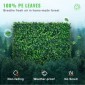 VEVOR 12PCS 10x10 ιντσών τεχνητά πάνελ από πυξάρι, χαλάκι τοίχου φράχτη από πυξάρι, τοίχος σκηνικού από τεχνητό γρασίδι, προστασία προστασίας απορρήτου από υπεριώδη ακτινοβολία για εξωτερική αυλή με φράχτη κήπου