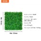 VEVOR 12PCS 10x10 ιντσών τεχνητά πάνελ από πυξάρι, χαλάκι τοίχου φράχτη από πυξάρι, τοίχος σκηνικού από τεχνητό γρασίδι, προστασία προστασίας απορρήτου από υπεριώδη ακτινοβολία για εξωτερική αυλή με φράχτη κήπου