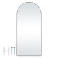 VEVOR Τοξωτός ολόσωμος καθρέφτης, 71" x 32", Μεγάλος Ελεύθερος Κρεμαστός Κρεμαστός Επιτοίχιος καθρέφτης δαπέδου με σκελετό από κράμα αλουμινίου, Ολόσωμος καθρέφτης για υπνοδωμάτιο σαλονιού, μαύρος