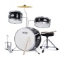 VEVOR Kids Drum Set, 3-Pece, 14 in Beginner Drum set with Adjustable Throne Cymbal Pedal Two Pair of Drumsticks, 8" Tom Drum 10" Snare Drum 14" Bass Drum, Starter Drum Kit for Child Kids, Μαύρο