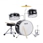 VEVOR Kids Drum Set, 3-Pece, 14 in Beginner Drum set with Adjustable Throne Cymbal Pedal Two Pair of Drumsticks, 8" Tom Drum 10" Snare Drum 14" Bass Drum, Starter Drum Kit for Child Kids, Μαύρο