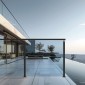 Σφιγκτήρας VEVOR Glass, 35,83" Στήριγμα κιγκλίδωμα από γυαλί ύψους για 0,39" -0,47" Πάχος σκληρυμένο γυαλί, 304 ανοξείδωτο ατσάλι Σφιγκτήρας τοποθέτησης, γυάλινο στήριγμα ραφιού για μπαλκόνι, κήπο, κατάστρωμα, σκάλα, μαύρο