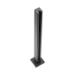 Σφιγκτήρας VEVOR Glass, 35,83" Στήριγμα κιγκλίδωμα από γυαλί ύψους για 0,39" -0,47" Πάχος σκληρυμένο γυαλί, 304 ανοξείδωτο ατσάλι Σφιγκτήρας τοποθέτησης, γυάλινο στήριγμα ραφιού για μπαλκόνι, κήπο, κατάστρωμα, σκάλα, μαύρο