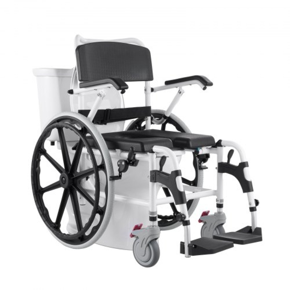 Αναπηρική καρέκλα ντους VEVOR 17,5 ιντσών/44,5 cm Aloy Commode Αναπηρική καρέκλα μπάνιου για άτομα με ειδικές ανάγκες