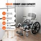 Αναπηρική καρέκλα ντους VEVOR 17,5 ιντσών/44,5 cm Aloy Commode Αναπηρική καρέκλα μπάνιου για άτομα με ειδικές ανάγκες