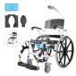 Αναπηρική καρέκλα ντους VEVOR 17,5 ιντσών/44,5 cm Aloy Commode Αναπηρική καρέκλα μπάνιου για άτομα με ειδικές ανάγκες
