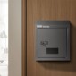 VEVOR Through The Door Key Drop Box, Heavy Duty Steel Through the Door Mailbox with 12" Combination Lock, Mail Drop Box, Μαύρο
