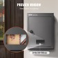 VEVOR Through The Wall Drop Box 31,8x16x42,9 cm Γραμματοκιβώτιο με Κλειδαριά Κωδικού Μαύρο