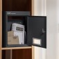 VEVOR Through The Wall Drop Box 31,8x16x42,9 cm Γραμματοκιβώτιο με Κλειδαριά Κωδικού Μαύρο
