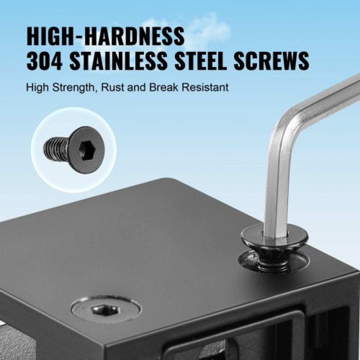VEVOR Glass Clamp 40 PCS Τετράγωνο στήριγμα κιγκλιδώματος για 0,31"-0,47" (0,8-1,2 cm) Γυάλινο μαύρο