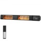 VEVOR Infrared Heater, 3000W Τηλεχειριστήριο Electric Space Infrared Heater, IP65 Protection Carbon υπέρυθρη θερμάστρα εξωτερικού χώρου με 9 ταχύτητες & χρονοδιακόπτη, για βεράντα, αίθριο, τραπεζαρία, στούντιο, πίσω αυλή, βάση τοίχου