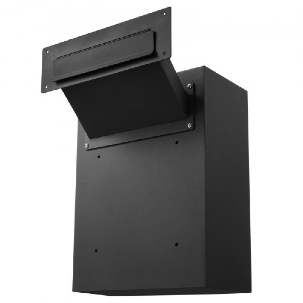 VEVOR Through The Wall Drop Box, Heavy Duty Steel Through the Wall Mailbox with 2,8-7,9" 13" Combination Lock, 13x7x17" Mail Drop Box, Μαύρο