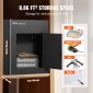 VEVOR Through The Wall Drop Box, Heavy Duty Steel Through the Wall Mailbox with 2,8-7,9" 13" Combination Lock, 13x7x17" Mail Drop Box, Μαύρο