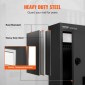 VEVOR Through The Wall Drop Box, Heavy Duty Steel Through the Wall Mailbox with 2,8-7,9" 13" Combination Lock, 13x7x17" Mail Drop Box, Μαύρο