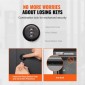 VEVOR Through The Wall Drop Box, Heavy Duty Steel Through the Wall Mailbox with 2,8-7,9" 13" Combination Lock, 13x7x17" Mail Drop Box, Μαύρο