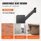 VEVOR Through The Wall Drop Box, Heavy Duty Steel Through the Wall Mailbox with 2,8-7,9" 13" Combination Lock, 13x7x17" Mail Drop Box, Μαύρο