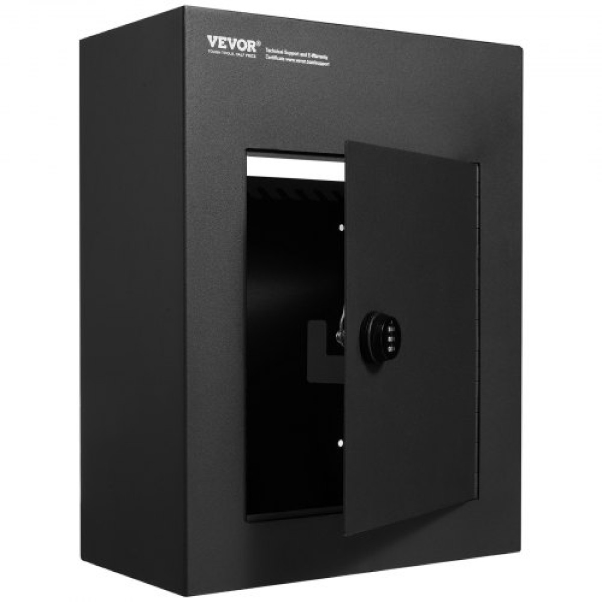 VEVOR Through The Wall Drop Box, Heavy Duty Steel Through the Wall Mailbox with 2,8-7,9" 13" Combination Lock, 13x7x17" Mail Drop Box, Μαύρο