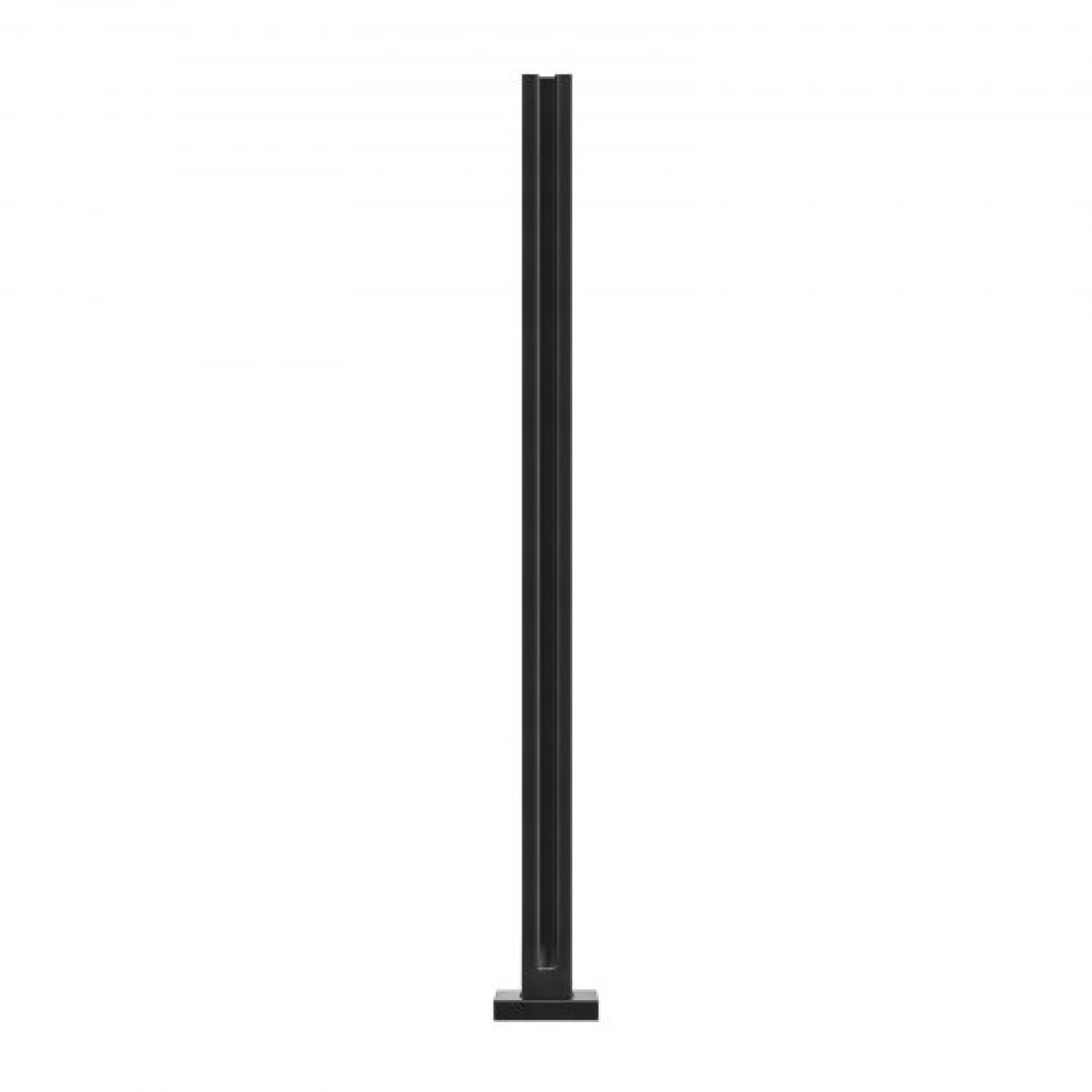 Σφιγκτήρας VEVOR Glass, 37,4" Στήριγμα κιγκλίδωμα από γυαλί ύψους για 0,39" -0,47" Πάχος σκληρυμένο γυαλί, 304 ανοξείδωτο ατσάλι Σφιγκτήρας τοποθέτησης, γυάλινο στήριγμα ραφιού για μπαλκόνι, κήπο, κατάστρωμα, σκάλα, μαύρο