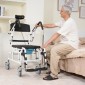 Αναπηρική καρέκλα ντους VEVOR 17,5 ιντσών/44,5 εκ. Αλουμίνιο αναπηρικό αμαξίδιο μπάνιου για ενήλικες με ειδικές ανάγκες