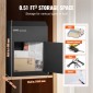 VEVOR Through The Door Key Drop Box 30,5x15,2x40,6 cm γραμματοκιβώτιο με κλειδαριά 4,6 cm 30,5 cm Μαύρο