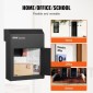 VEVOR Through The Door Key Drop Box 30,5x15,2x40,6 cm γραμματοκιβώτιο με κλειδαριά 4,6 cm 30,5 cm Μαύρο