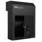 VEVOR Through The Door Key Drop Box 30,5x15,2x40,6 cm γραμματοκιβώτιο με κλειδαριά 4,6 cm 30,5 cm Μαύρο