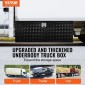 VEVOR Underbody Truck Box, 60" x 24" x 24" Pickup Storage Box, Heavy Duty Diamond Plate Tool Box με κλειδαριά και κλειδιά, Αδιάβροχο κουτί αποθήκευσης τρέιλερ με μάνταλο T-handle για φορτηγό, φορτηγό, ρυμουλκούμενο