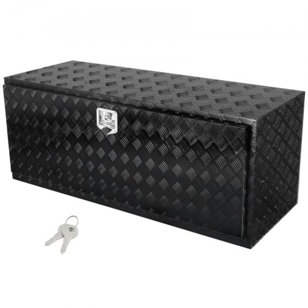 VEVOR Underbody Truck Box, 60" x 24" x 24" Pickup Storage Box, Heavy Duty Diamond Plate Tool Box με κλειδαριά και κλειδιά, Αδιάβροχο κουτί αποθήκευσης τρέιλερ με μάνταλο T-handle για φορτηγό, φορτηγό, ρυμουλκούμενο