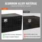VEVOR Underbody Truck Box, 60" x 24" x 24" Pickup Storage Box, Heavy Duty Diamond Plate Tool Box με κλειδαριά και κλειδιά, Αδιάβροχο κουτί αποθήκευσης τρέιλερ με μάνταλο T-handle για φορτηγό, φορτηγό, ρυμουλκούμενο