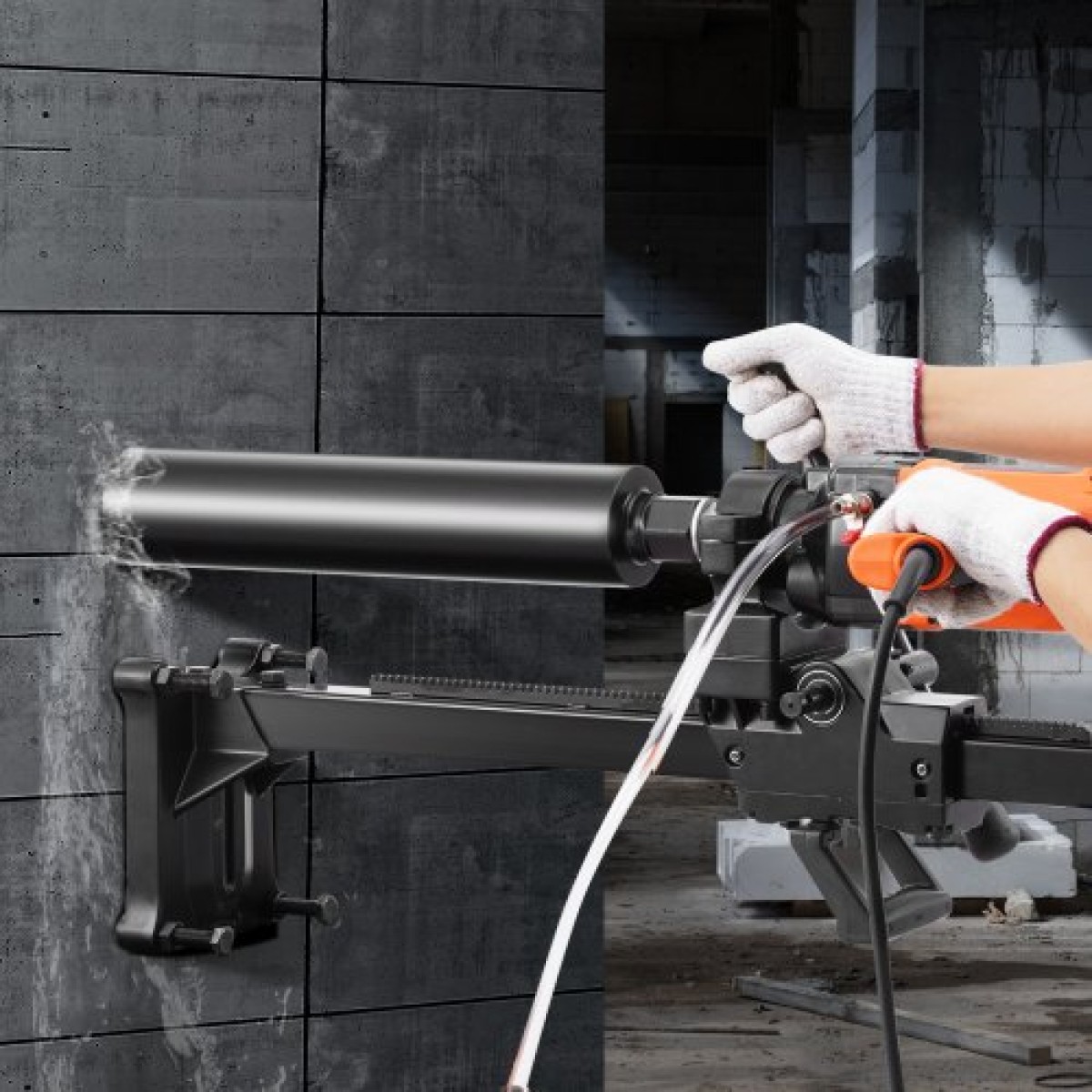 Μηχάνημα τρυπανιού VEVOR Core 2,03-18 cm Dia 2600W Handheld and Stand Core Drill Rig