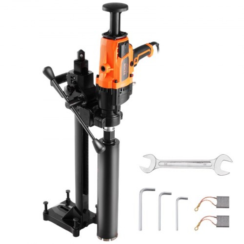Μηχάνημα τρυπανιού VEVOR Core 2,03-18 cm Dia 2600W Handheld and Stand Core Drill Rig