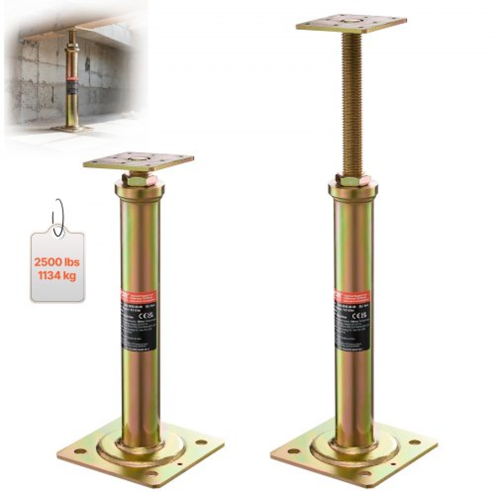 VEVOR 4PCS Ρυθμιζόμενο δάπεδο Jack Post House Επίπεδο ανύψωσης δαπέδου 29,5 cm-40,6 cm Ύψος
