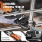 VEVOR Press Tool and Battery Kit, Pro Press Tool, Electric Pipe Crimping Tool with M15, M22, M28 Jaws, Press Tool Kit με 2 τμχ μπαταρία 18V 4.0Ah, γρήγορο φορτιστή και θήκη μεταφοράς