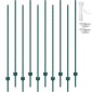 VEVOR 182,9 cm Στύλοι φράχτη 10 Πακέτο Μεταλλικοί στύλοι φράχτη βαρέως τύπου Πράσινοι