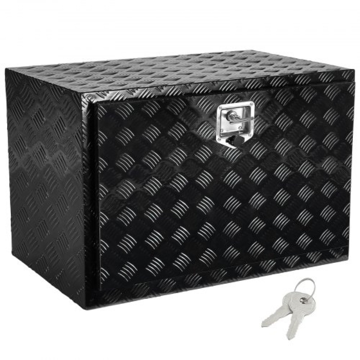 VEVOR Underbody Truck Box, 36" x 24" x 24" Pickup Storage Box, Heavy Duty Aluminium Diamond Plate Tool Box με κλειδαριά και κλειδιά, Αδιάβροχο κουτί αποθήκευσης τρέιλερ με μάνταλο T-Handle για φορτηγό, φορτηγό, ρυμουλκούμενο