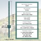 Στύλος φράχτη VEVOR 3 ποδιών, μεταλλικοί στύλοι βαρέως τύπου U-Channel 10 πακέτων, στιβαροί ατσάλινοι φράχτες για αυλή κήπου, γκαζόν, αγροκτήματα και συρμάτινη περίφραξη εξωτερικού χώρου, πράσινο